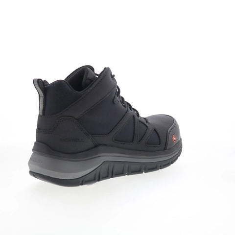 Merrell Fullbench Speed Mid Carbon Toe Mens Black Leather Work & Safety Boots
