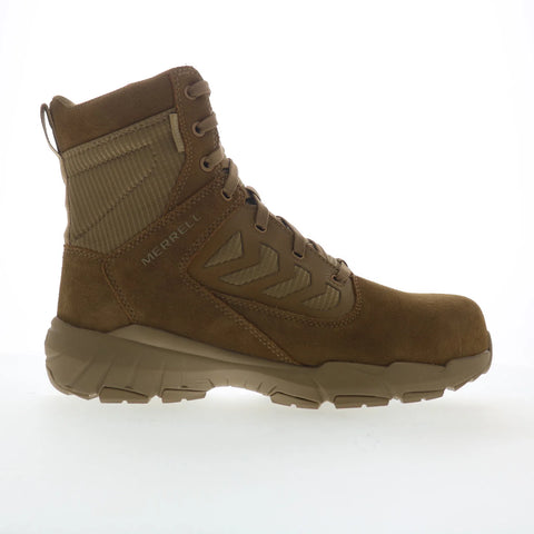 Merrell Fullbench Tactical Zip WP Composite Toe Mens Brown Tactical Boots