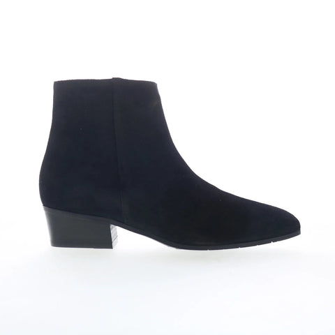 Aquatalia Fuoco L184101 Womens Black Suede Zipper Ankle & Booties Boots
