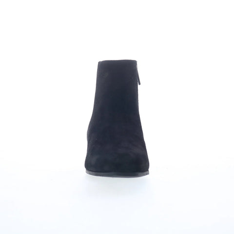 Aquatalia Fuoco L184101 Womens Black Suede Zipper Ankle & Booties Boots