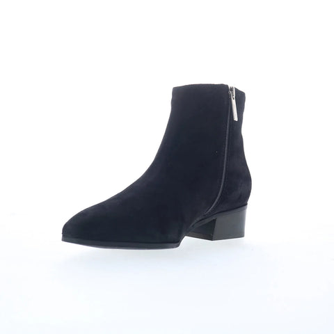 Aquatalia Fuoco L184101 Womens Black Suede Zipper Ankle & Booties Boots