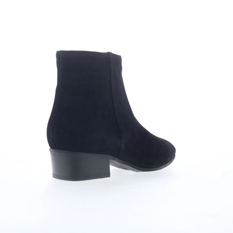 Aquatalia Fuoco L184101 Womens Black Suede Zipper Ankle & Booties Boots