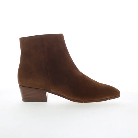 Aquatalia Fuoco L184134 Womens Brown Suede Slip On Ankle & Booties Boots