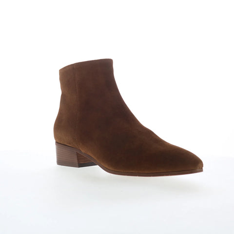 Aquatalia Fuoco L184134 Womens Brown Suede Slip On Ankle & Booties Boots
