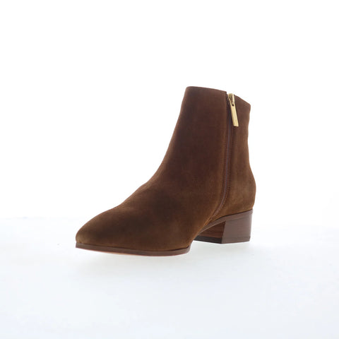 Aquatalia Fuoco L184134 Womens Brown Suede Slip On Ankle & Booties Boots