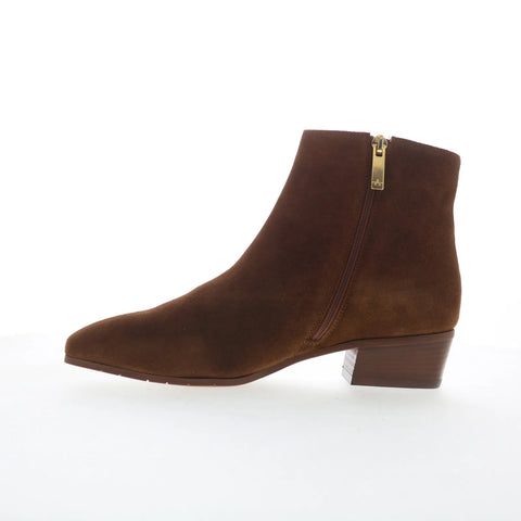 Aquatalia Fuoco L184134 Womens Brown Suede Slip On Ankle & Booties Boots