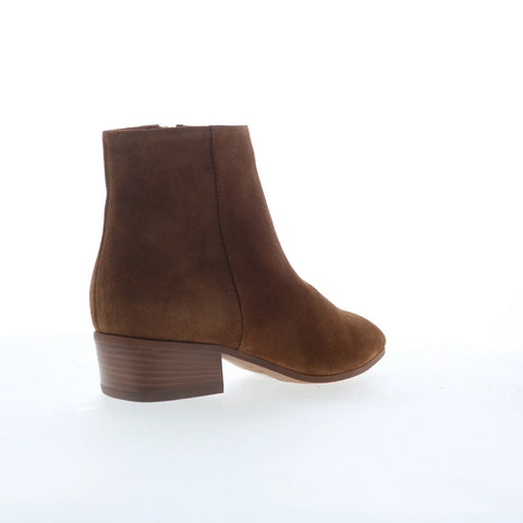 Aquatalia Fuoco L184134 Womens Brown Suede Slip On Ankle & Booties Boots