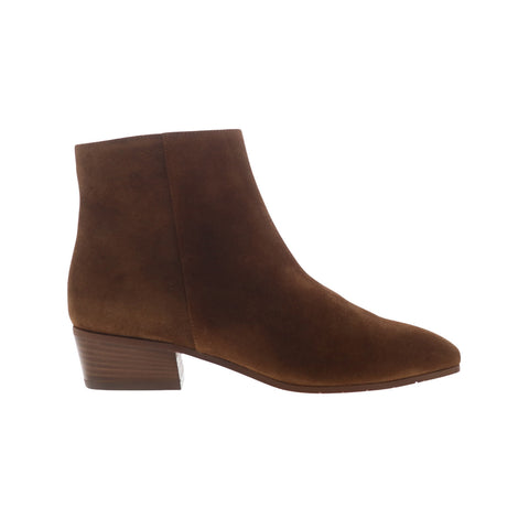 Aquatalia Fuoco L184134 Womens Brown Suede Slip On Ankle & Booties Boots