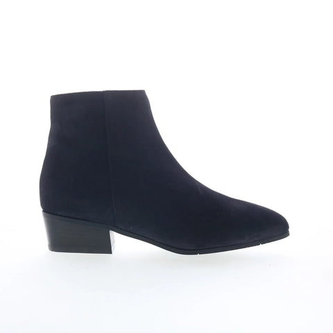 Aquatalia Fuoco L184173 Womens Blue Suede Slip On Ankle & Booties Boots