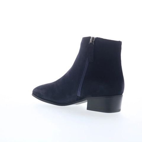 Aquatalia Fuoco L184173 Womens Blue Suede Slip On Ankle & Booties Boots