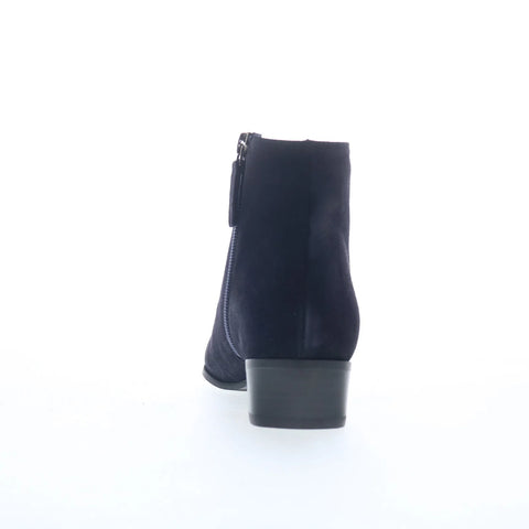 Aquatalia Fuoco L184173 Womens Blue Suede Slip On Ankle & Booties Boots