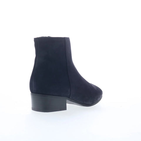 Aquatalia Fuoco L184173 Womens Blue Suede Slip On Ankle & Booties Boots