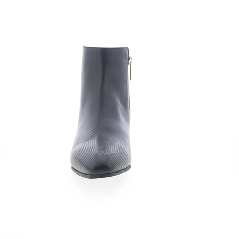 Aquatalia Fuoco L334501 Womens Black Leather Zipper Ankle & Booties Boots