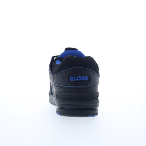 Globe Fusion GBFUS Mens Black Leather Lace Up Skate Inspired Sneakers Shoes