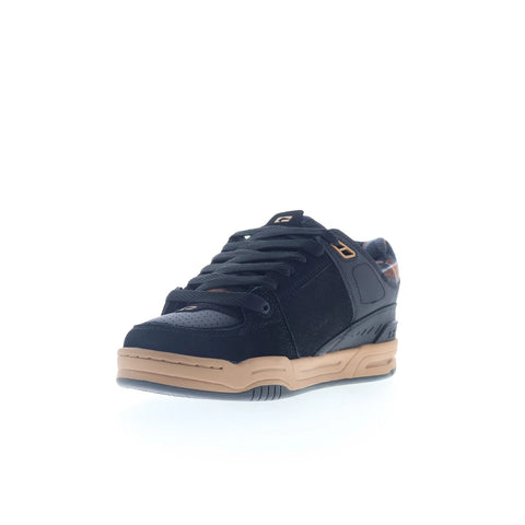 Globe Fusion GBFUS Mens Black Leather Lace Up Skate Inspired Sneakers Shoes