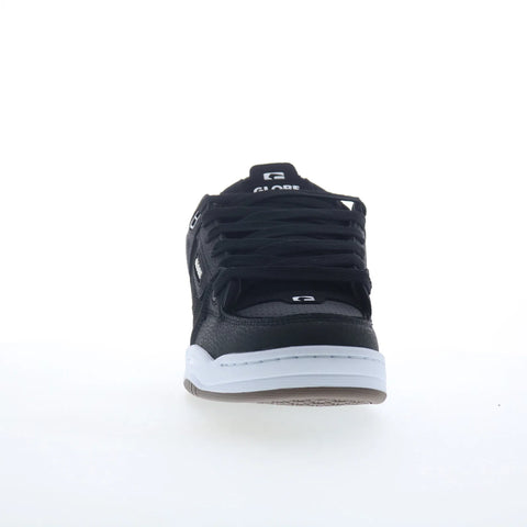 Globe Fusion GBFUS Mens Black Leather Skate Inspired Sneakers Shoes