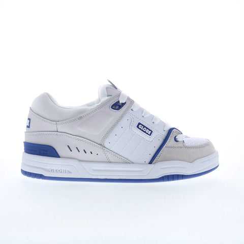 Globe Fusion GBFUS Mens Blue Leather Lace Up Skate Inspired Sneakers Shoes