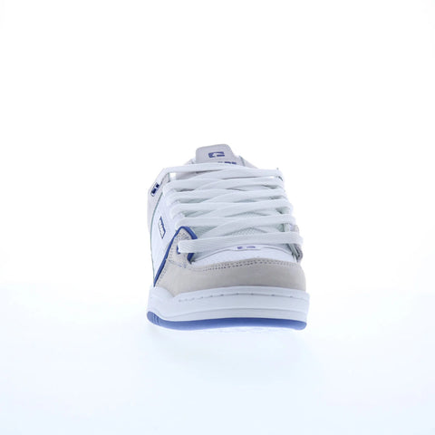Globe Fusion GBFUS Mens Blue Leather Lace Up Skate Inspired Sneakers Shoes