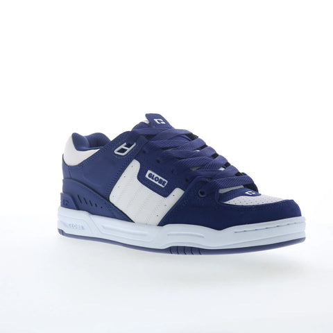 Globe Fusion GBFUS Mens Blue Leather Skate Inspired Sneakers Shoes