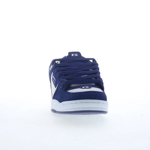 Globe Fusion GBFUS Mens Blue Leather Skate Inspired Sneakers Shoes