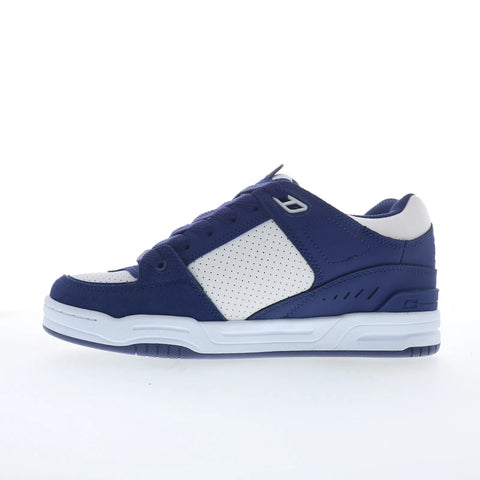 Globe Fusion GBFUS Mens Blue Leather Skate Inspired Sneakers Shoes