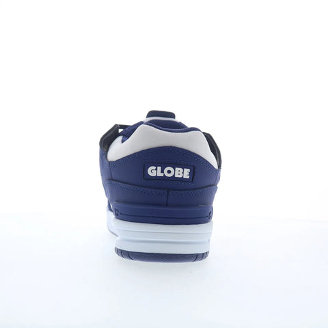 Globe Fusion GBFUS Mens Blue Leather Skate Inspired Sneakers Shoes