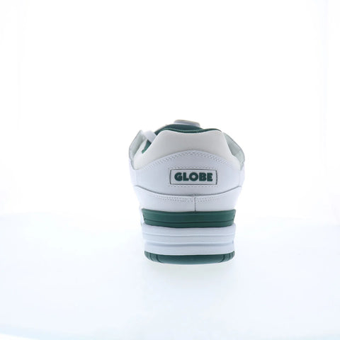 Globe Fusion GBFUS Mens White Leather Lace Up Skate Inspired Sneakers Shoes