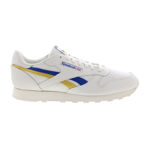 Reebok Classic Leather FV6364 Mens Beige Leather Lifestyle Sneakers Shoes