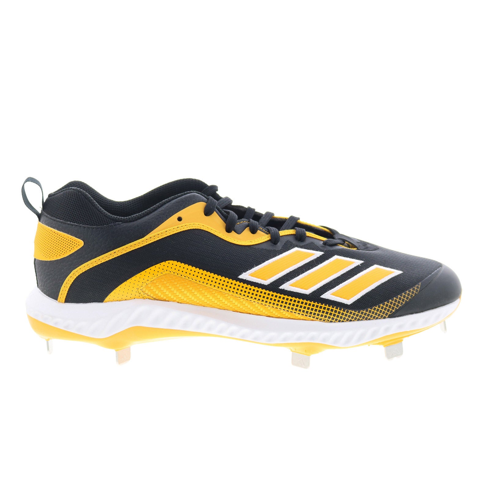 Adidas Icon 6 Bounce FV9346 Mens Black Synthetic Athletic Baseball Sho