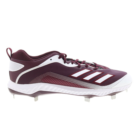 Adidas Icon 6 Bounce FV9351 Mens Burgundy Athletic Baseball Cleats Shoes
