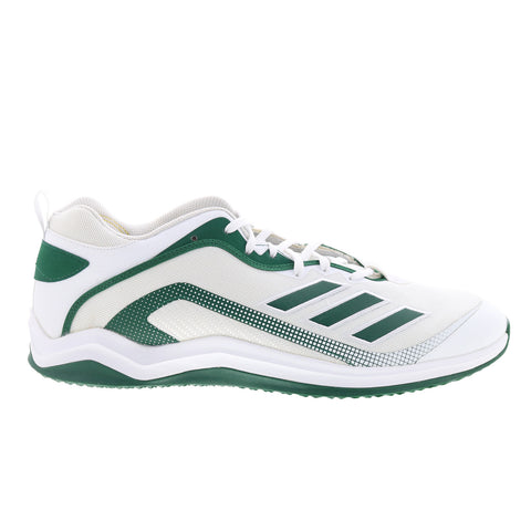 Adidas Icon 6 Turf FV9369 Mens White Mesh Lace Up Athletic Baseball Shoes