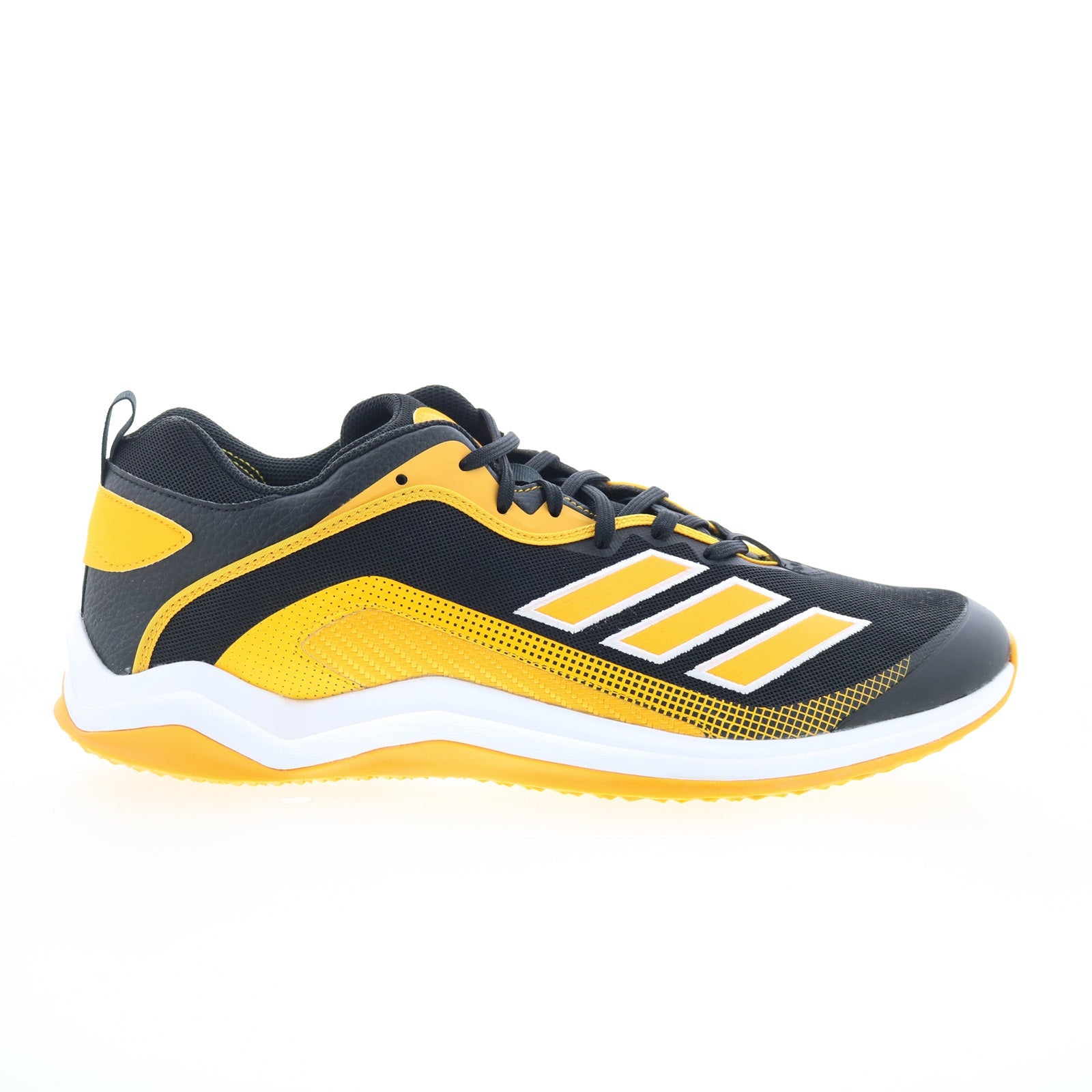 Adidas Icon 6 Turf FV9370 Mens Black Mesh Lace Up Athletic Baseball Sh