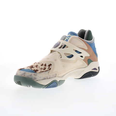 Reebok Pump Court FW4675 Mens Brown Canvas Slip On Lifestyle Sneakers Shoes