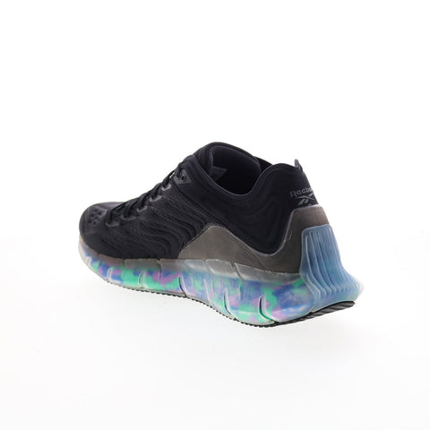 Reebok Zig Kinetica Mens Black Canvas Athletic Running Shoes