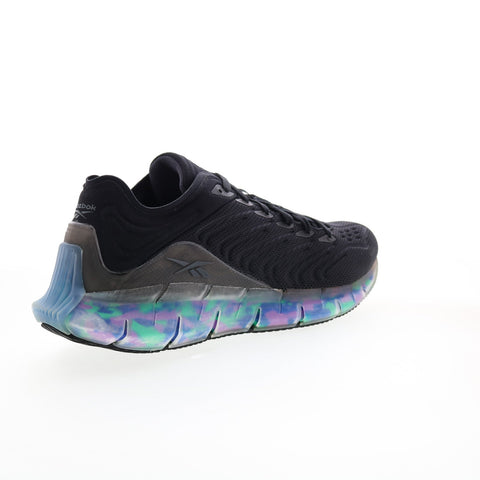 Reebok Zig Kinetica Mens Black Canvas Athletic Running Shoes