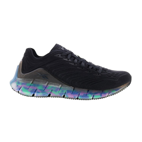 Reebok Zig Kinetica Mens Black Canvas Athletic Running Shoes
