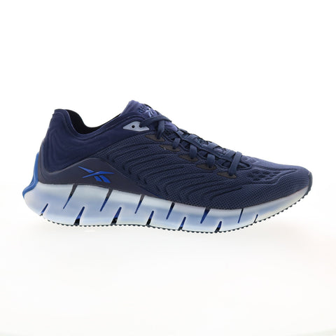 Reebok Zig Kinetica FW5292 Mens Blue Canvas Athletic Running Shoes