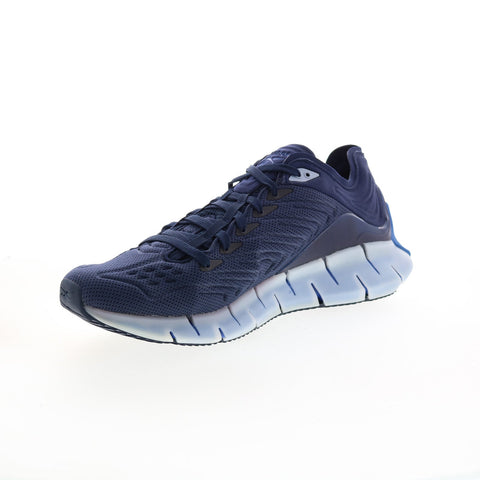 Reebok Zig Kinetica FW5292 Mens Blue Canvas Athletic Running Shoes