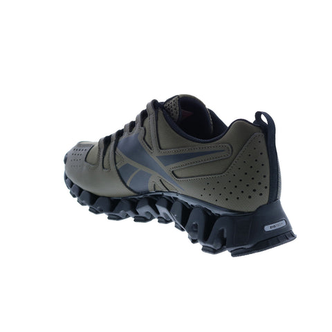 Reebok Zigwild Trail 6 Mens Green Canvas Lace Up Athletic Hiking Shoes