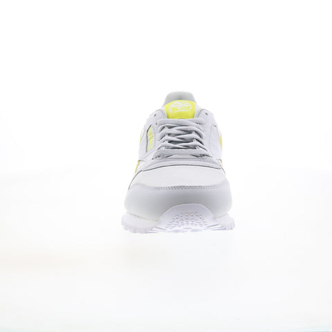 Reebok Classic Leather Mens Gray Nylon Lifestyle Sneakers Shoes