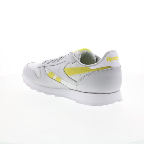 Reebok Classic Leather Mens Gray Nylon Lifestyle Sneakers Shoes