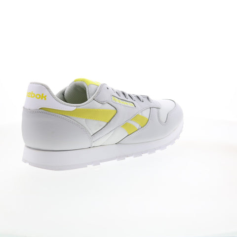 Reebok Classic Leather Mens Gray Nylon Lifestyle Sneakers Shoes