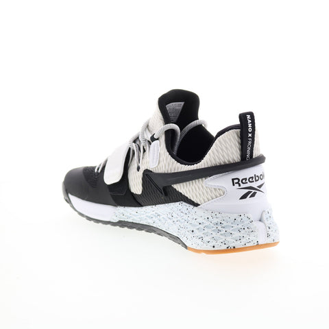 Reebok Nano X Froning FX2330 Mens Black Canvas Athletic Cross Training Shoes