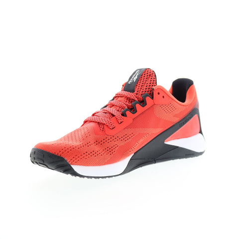 Reebok Nano X1 FX3244 Mens Red Canvas Lace Up Athletic Cross Training Shoes