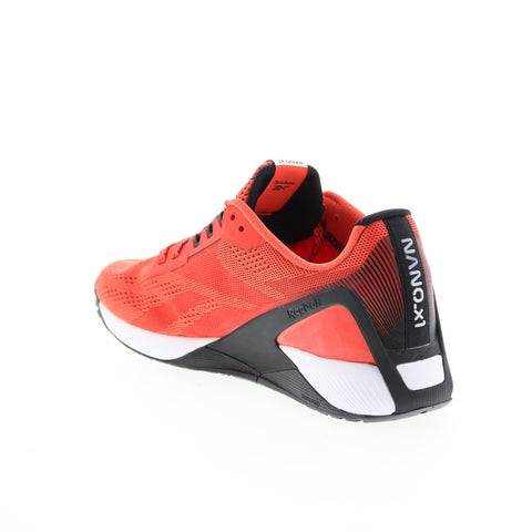 Reebok Nano X1 FX3244 Mens Red Canvas Lace Up Athletic Cross Training Shoes