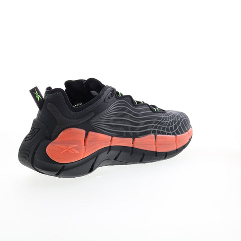 Reebok Zig Kinetica II Mens Black Canvas Athletic Running Shoes