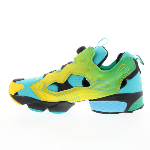 Reebok Instapump Fury Mens Blue Mesh Lifestyle Sneakers Shoes