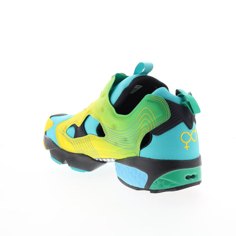 Reebok Instapump Fury Mens Blue Mesh Lifestyle Sneakers Shoes
