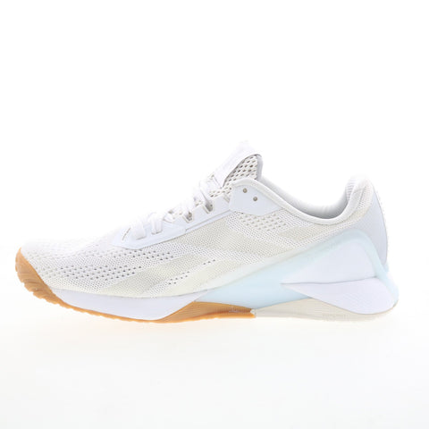 Reebok Nano X1 Womens Beige Mesh Athletic Cross Training Shoes
