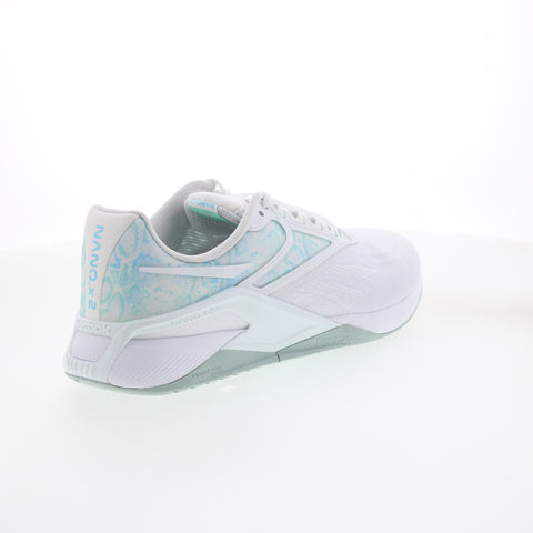 Reebok Nano X2 FZ5699 Womens White Canvas Athletic Cross Training Shoes